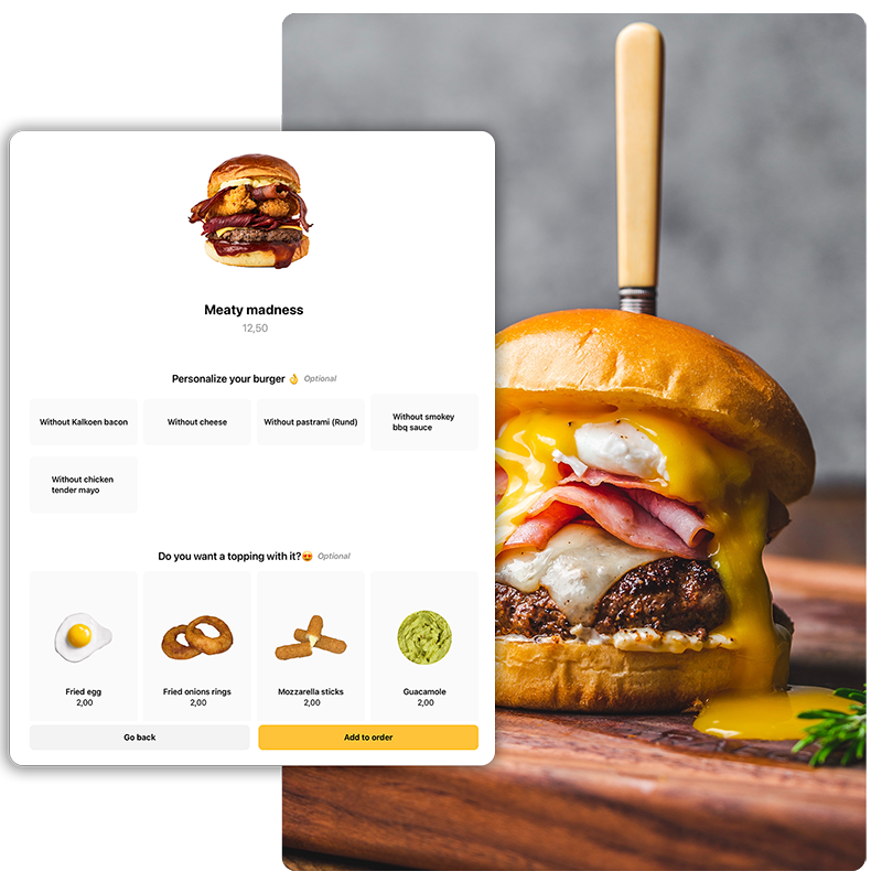 Burger avec add-ons - Onesix