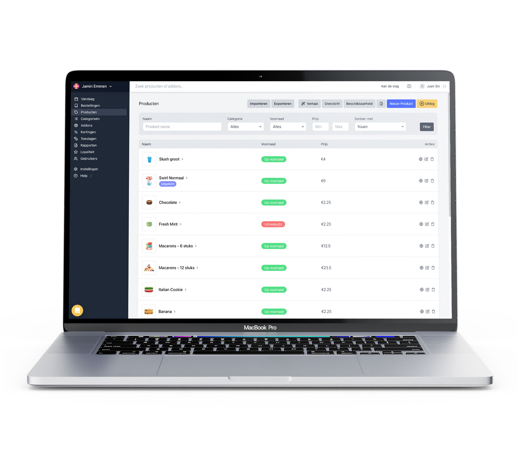 Consultez le tableau de bord Onesix via votre ordinateur.